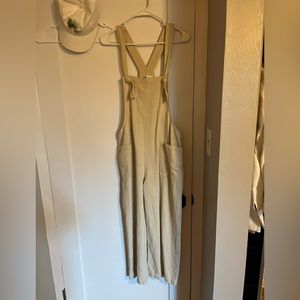 Mahina Linen overalls. Tie straps.